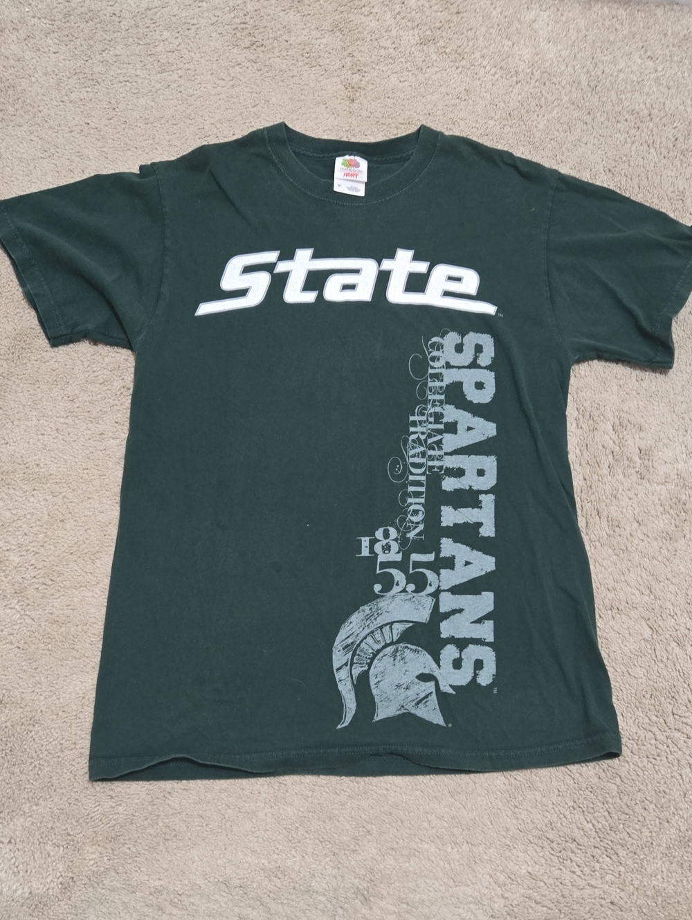 State Spartans Graphic Tee - Dark Green